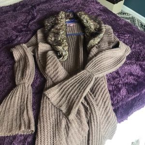 Romeo and Juliet faux fur sweater